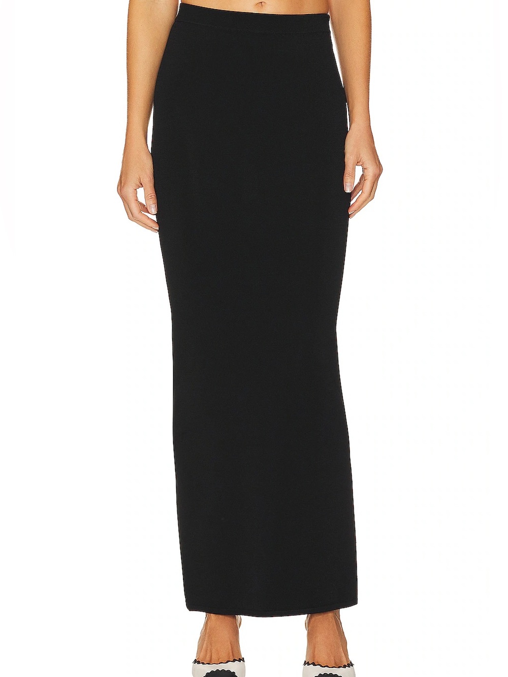 L'Academie black maxi skirt